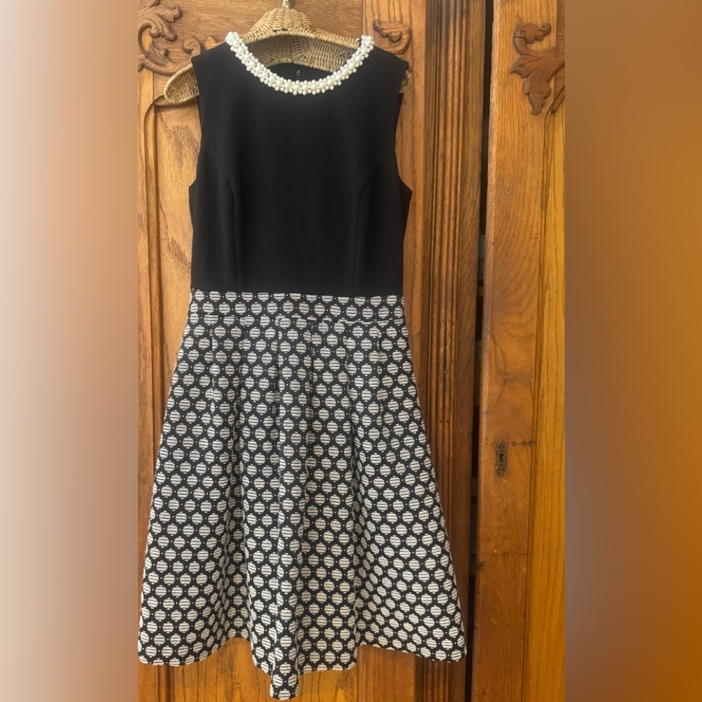 Karl Lagerfeld Black and White Dress
